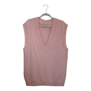 Aritzia Oversized Pink Sweater Vest